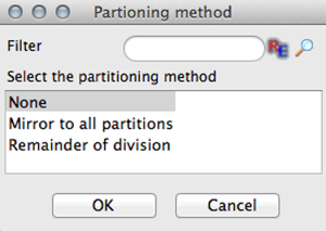 Partitioning method selection