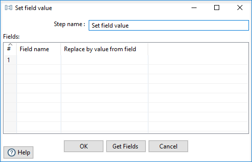 Set field value