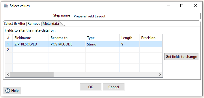 POSTALCODE String type and length